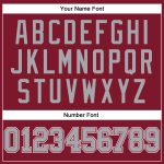 Personalized Crimson Gray-White Baseball Jersey for Men and Women - Sleeveless Athletic Wear Personalized Crimson Gray-White
