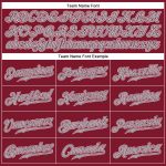 Personalized Crimson Gray-White Baseball Jersey for Men and Women - Sleeveless Athletic Wear Personalized Crimson Gray-White