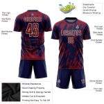 Personalized Soccer Jersey - Crimson Navy-City Cream Sublimation Uniform Personalized Crimson Navy-City Cream Sublimation