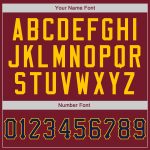 Personalized American Flag Baseball Jersey, Crimson Navy Gold Style, Fashion Design Personalized Crimson Navy-Gold American