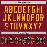 Custom Name and Number Baseball Jersey - Personalized Crimson Navy-Gold Authentic Raglan Sleeves Personalized Crimson Navy-Gold