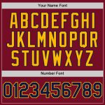 Personalized Crimson Navy Gold Baseball Jersey - Authentic Sleeveless Design Personalized Crimson Navy-Gold Authentic Sleeveless