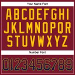 Personalized Crimson Navy Gold Baseball Jersey - Trendy Drift Fashion Jersey Personalized Crimson Navy-Gold Drift Fashion