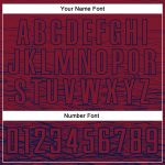 Custom Name and Number Personalized Soccer Uniform Jersey - Crimson Navy Sublimation Team Apparel Personalized Crimson Navy