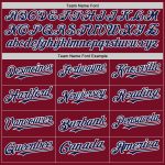 Custom Personalized Baseball Jersey Crimson Navy-White Authentic Sleeveless with Name and Number Personalized Crimson Navy-White