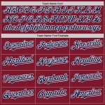 Custom Name Number Personalized Baseball Jersey - Crimson Navy-White Authentic Team Jersey Personalized Crimson Navy-White