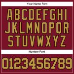 Custom Crimson and Old Gold Black Baseball Jersey - Authentic Design Personalized Crimson Old Gold-Black Authentic Baseball