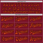 Personalized Bomber Jacket for Men and Women - Crimson Orange-Black Full-Snap Varsity Letterman Style Personalized Crimson