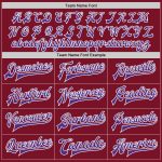 Custom Name and Number Bomber Varsity Jacket in Crimson Purple-White | Personalized Full-Snap Letterman Jacket Personalized