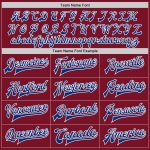Personalized Varsity Letterman Jacket in Crimson and White - Full-Snap Bomber Style Personalized Crimson Royal-White Bomber