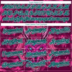Personalized Crimson Teal-Black 3D Dragon Pattern Baseball Jersey - Authentic Design Personalized Crimson Teal-Black 3D Pattern