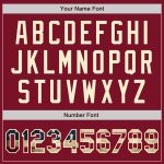 Personalized USA Flag Baseball Jersey with Custom Name & Number, Vintage Crimson Cream Authentic Raglan Sleeves Personalized