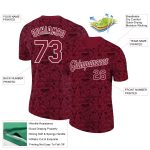 Personalized 3D Cowboy Accessory Performance T-Shirt in Crimson White Personalized Crimson White 3D Cowboy Accessory Performance