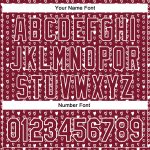 Custom Name and Number Baseball Jersey with Personalized 3D Hearts Pattern in Crimson White - Authentic Team Gear Personalized