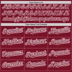 Custom Name and Number Personalized Baseball Jersey - Crimson White Authentic Raglan Sleeves Personalized Crimson White Authentic