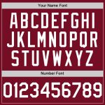 Custom Name and Number Baseball Jersey - Personalized Crimson White Authentic Sleeveless Team Jersey Personalized Crimson