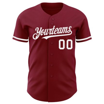 Custom Crimson White Baseball Jersey - Personalized Sports Apparel Personalized Crimson White Baseball Jersey