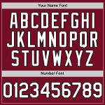 Personalized Crimson Black Baseball Jersey Authentic Sleeveless Design Personalized Crimson White-Black Authentic Sleeveless