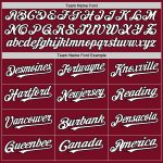 Personalized Crimson Black Baseball Jersey Authentic Sleeveless Design Personalized Crimson White-Black Authentic Sleeveless