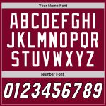 Custom Name and Number Crimson White-Black Authentic Rib-Knit Baseball Jersey Shirt - Personalized Team Apparel Personalized