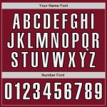 Personalized Crimson Black Baseball Jersey for Men Women Kids - Customizable 5 Personalized Crimson White-Black Baseball
