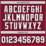 Custom Name Number Varsity Letterman Jacket Crimson Black Gray Full-Snap Bomber for Teams Personalized Crimson White Black-Gray