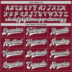 Custom Name Number Bomber Jacket Two Tone Crimson Black Gray Varsity Letterman Full-Snap Personalization Personalized Crimson