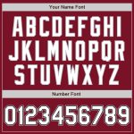 Custom Name Number Bomber Jacket Two Tone Crimson Black Gray Varsity Letterman Full-Snap Personalization Personalized Crimson