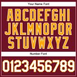 Personalized Authentic Baseball Jersey in Crimson and White-Gold Colors Personalized Crimson White-Gold Authentic Baseball