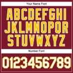 Personalized Custom Baseball Jersey in Crimson White-Gold for Men, Women, Kids - Unique Team Apparel Personalized Crimson