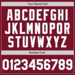 Custom Authentic Baseball Jersey in Crimson White-Gray, Personalized Name and Number, 3 Color Options Available Personalized