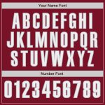 Personalized Authentic Baseball Jersey in Crimson White-Gray for Men and Women Personalized Crimson White-Gray Authentic