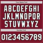 Custom Team Bomber Jacket with Name and Number - Crimson White-Kelly Green Full-Snap Varsity Letterman Personalized Crimson