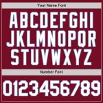 Personalized Baseball Jersey - Crimson White Light Blue Authentic Sleeveless Design Personalized Crimson White-Light Blue
