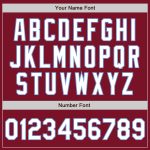 Custom Name & Number Crimson White-Light Blue Varsity Letterman Bomber Jacket - Personalized Full-Snap Style Personalized