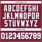 Custom Team Name Number Long Sleeve Performance T-Shirt - Personalized Crimson White Light Blue Personalized Crimson White-Light