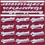 Custom Team Name Number Performance Vapor Golf Polo Shirt - Personalized Crimson White Light Blue Personalized Crimson White-Light