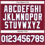 Custom Team Name Number Performance Vapor Golf Polo Shirt - Personalized Crimson White Light Blue Personalized Crimson White-Light
