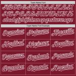Custom Name and Number Crimson White Line Authentic Baseball Jersey - Personalized Team Jersey Personalized Crimson White