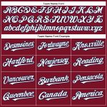 Custom Name and Number Authentic Baseball Jersey - Personalized Crimson White-Navy Team Jersey Personalized Crimson White-Navy