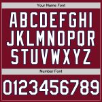 Custom Name and Number Baseball Jersey in Crimson White-Navy - Authentic Sleeveless Team Jersey Personalized Crimson White-Navy