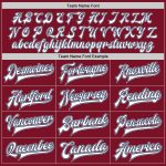 Custom Varsity Jacket with Name and Number - Personalized Crimson White Navy-Gray Bomber Full-Snap Letterman Jacket Personalized
