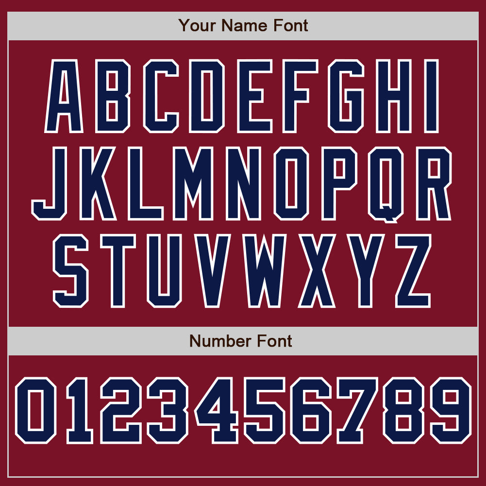 Personalized Baseball Jersey, Crimson White-Navy Pinstripe Split Design, Stylish Athletic Wear Personalized Crimson White-Navy - Image 5