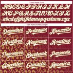 Personalized Leopard Print Baseball Jersey - Custom Name & Number, Crimson White-Old Gold 3D Pattern Design Personalized