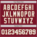 Custom Name Number Baseball Jersey - Personalized Crimson White Old Gold Authentic Team Jersey Personalized Crimson White-Old