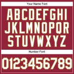 Custom Name and Number Performance T-Shirt - Personalized Crimson White-Old Gold Team Apparel Personalized Crimson White-Old