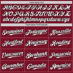 Custom Name and Number Baseball Jersey - Authentic Crimson White Orange Black Split Fashion Team Gear Personalized Crimson