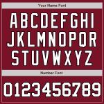 Custom Name and Number Baseball Jersey - Authentic Crimson White Orange Black Split Fashion Team Gear Personalized Crimson