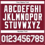 Custom Name Number Personalized Crimson White Pinstripe Gray Baseball Jersey - Authentic Team Jersey Personalized Crimson