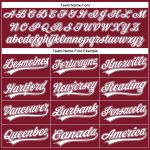 Custom Name Number Personalized Crimson White Pinstripe Gray Baseball Jersey - Authentic Team Jersey Personalized Crimson
